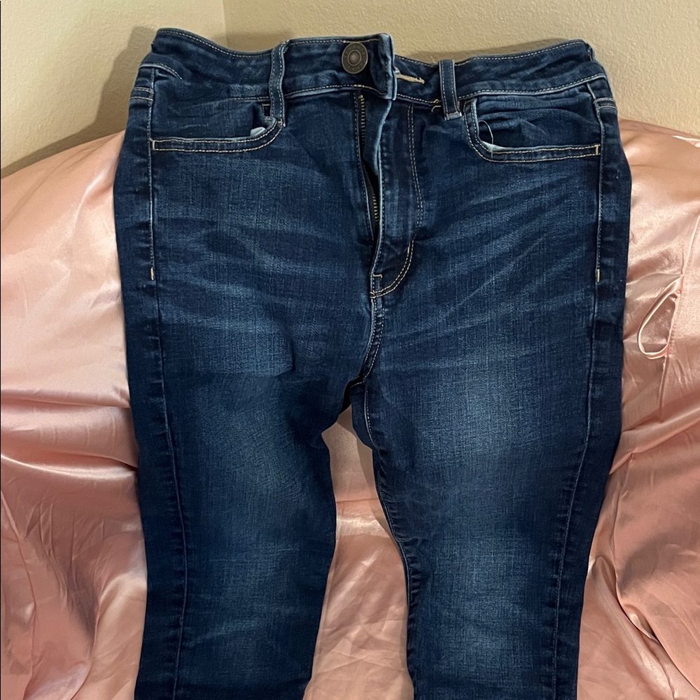 American Eagle Outfitters Dark Blue Skinny Jeans
